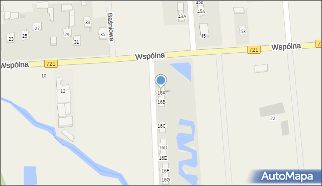 Duchnów, Wspólna, 16A, mapa Duchnów