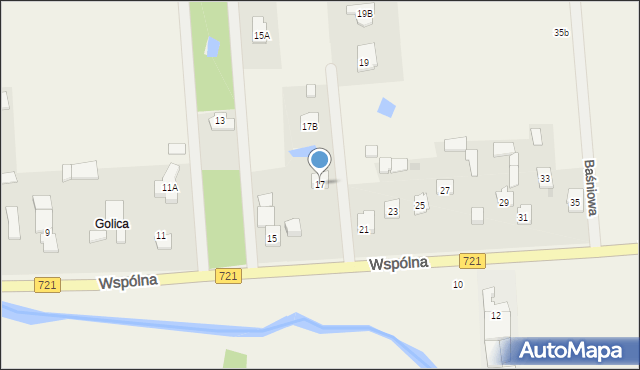 Duchnów, Wspólna, 17, mapa Duchnów