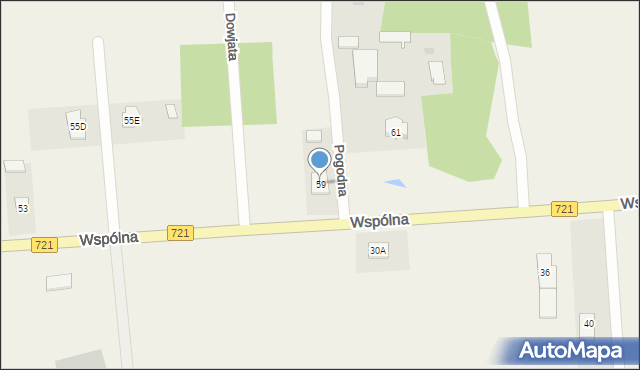 Duchnów, Wspólna, 59, mapa Duchnów