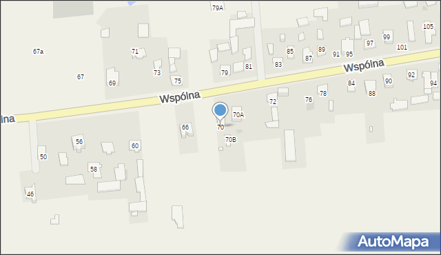 Duchnów, Wspólna, 70, mapa Duchnów