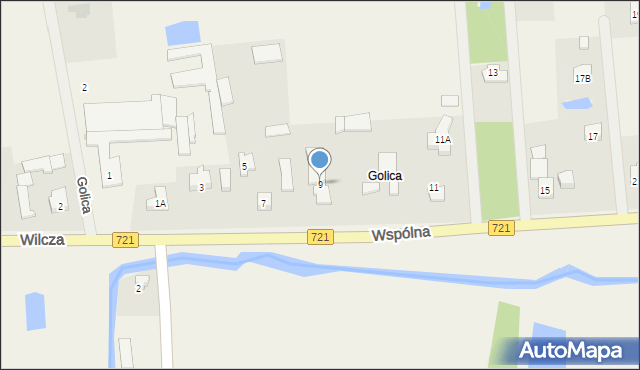 Duchnów, Wspólna, 9, mapa Duchnów