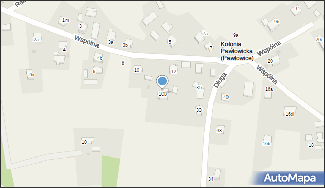 Golasowice, Wspólna, 10b, mapa Golasowice