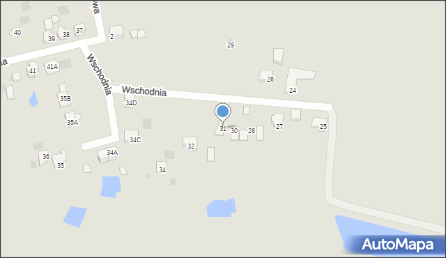 Gorzów Wielkopolski, Wschodnia, 31, mapa Gorzów Wielkopolski