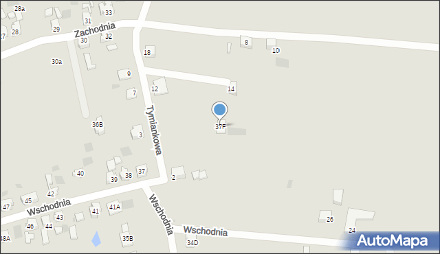 Gorzów Wielkopolski, Wschodnia, 37F, mapa Gorzów Wielkopolski