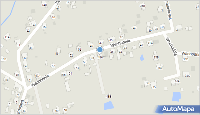 Gorzów Wielkopolski, Wschodnia, 48A, mapa Gorzów Wielkopolski