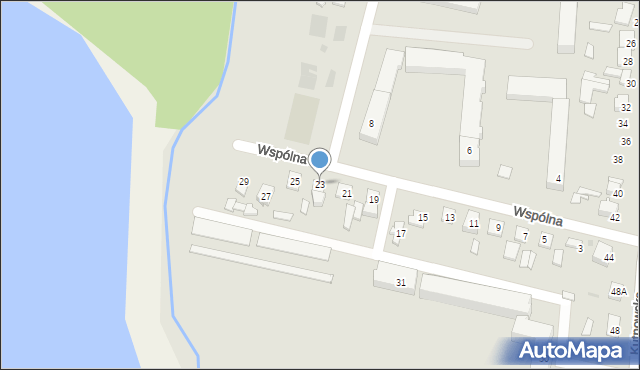 Gostynin, Wspólna, 23, mapa Gostynin