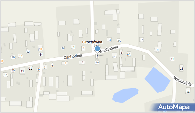 Grochówka, Wschodnia, 2, mapa Grochówka