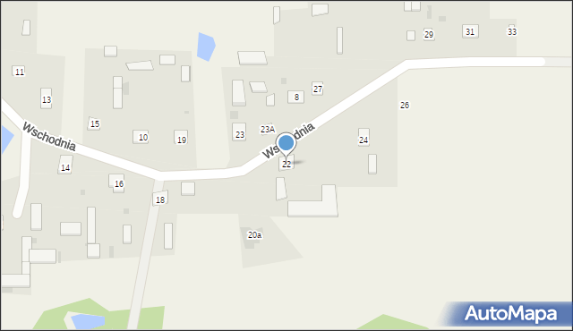 Grochówka, Wschodnia, 22, mapa Grochówka