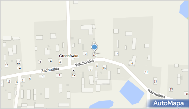 Grochówka, Wschodnia, 3A, mapa Grochówka