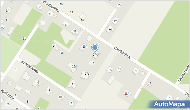 Henryków-Urocze, Wschodnia, 27A, mapa Henryków-Urocze
