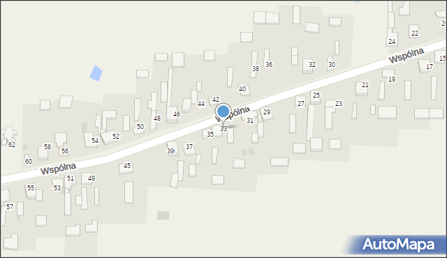 Jacków, Wspólna, 33, mapa Jacków