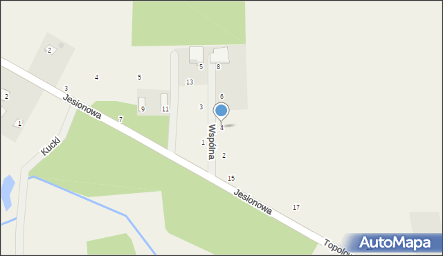 Jastrzębnik, Wspólna, 4, mapa Jastrzębnik