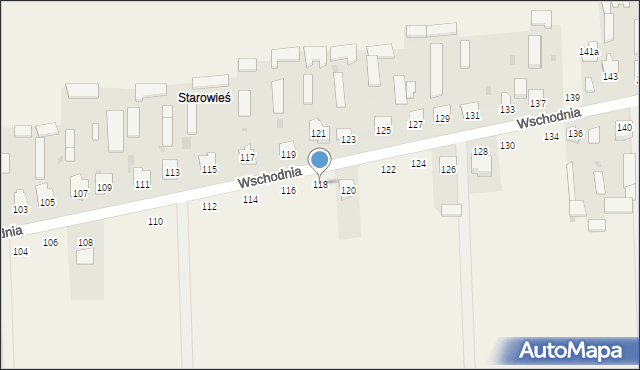 Kąkolewnica, Wschodnia, 118, mapa Kąkolewnica