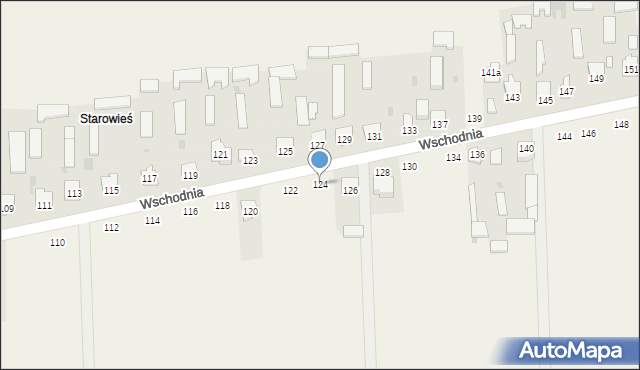 Kąkolewnica, Wschodnia, 124, mapa Kąkolewnica