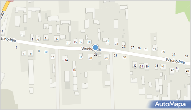 Kąkolewnica, Wschodnia, 22, mapa Kąkolewnica