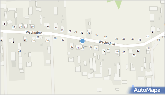 Kąkolewnica, Wschodnia, 36, mapa Kąkolewnica