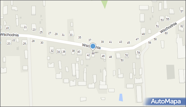 Kąkolewnica, Wschodnia, 44, mapa Kąkolewnica