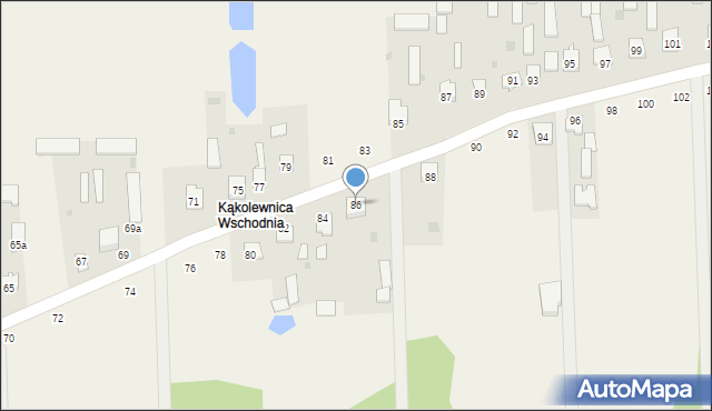 Kąkolewnica, Wschodnia, 86, mapa Kąkolewnica