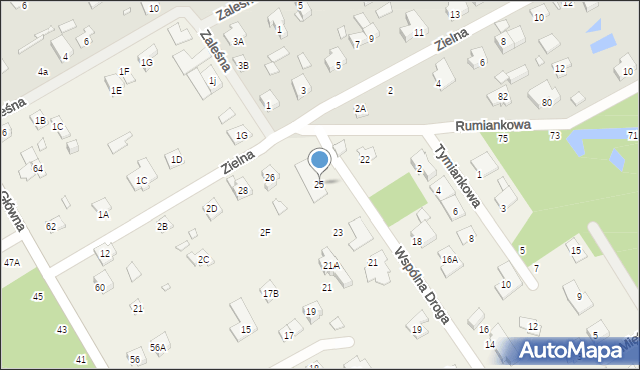 Kamionka, Wspólna Droga, 25, mapa Kamionka