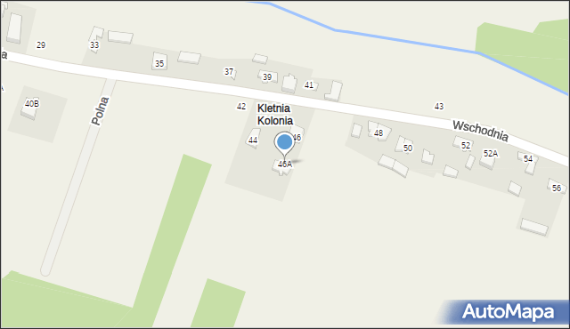 Kletnia, Wschodnia, 46A, mapa Kletnia