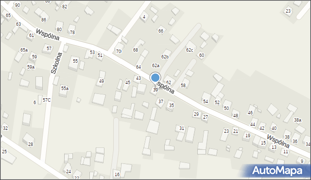 Kochcice, Wspólna, 39, mapa Kochcice