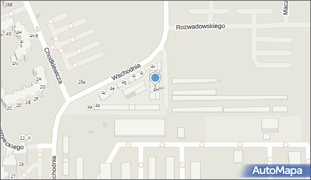 Kołobrzeg, Wschodnia, 4m, mapa Kołobrzegu