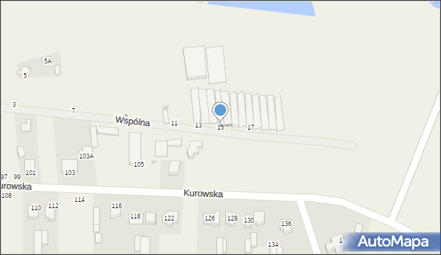 Końskowola, Wspólna, 15, mapa Końskowola