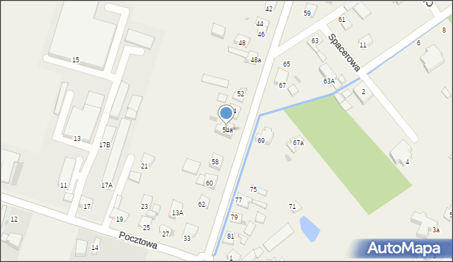 Ksawerów, Wschodnia, 54a, mapa Ksawerów