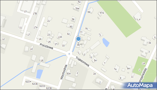 Ksawerów, Wschodnia, 81, mapa Ksawerów