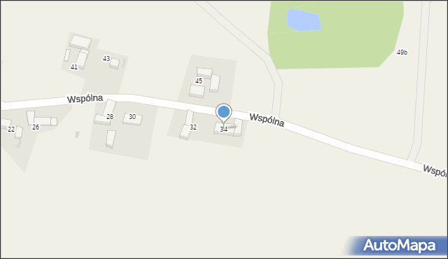 Kwietno, Wspólna, 34, mapa Kwietno