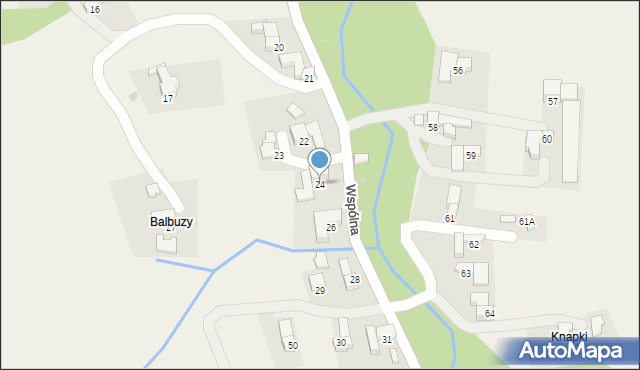 Leśnica, Wspólna, 24, mapa Leśnica