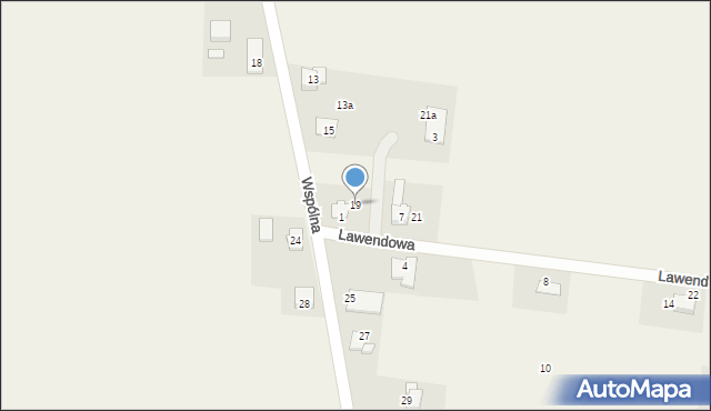 Ligota, Wspólna, 19, mapa Ligota