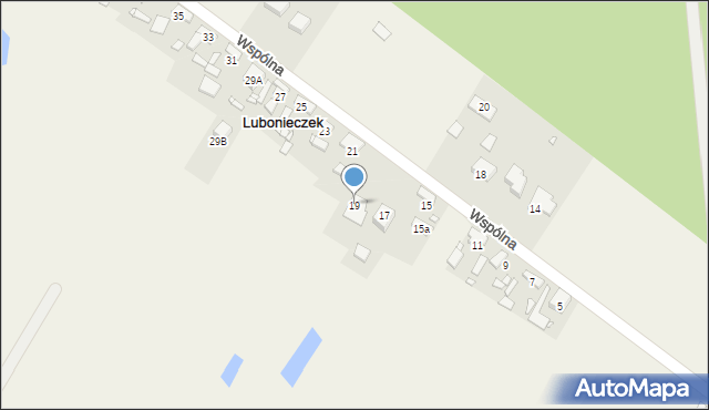 Lubonieczek, Wspólna, 19, mapa Lubonieczek