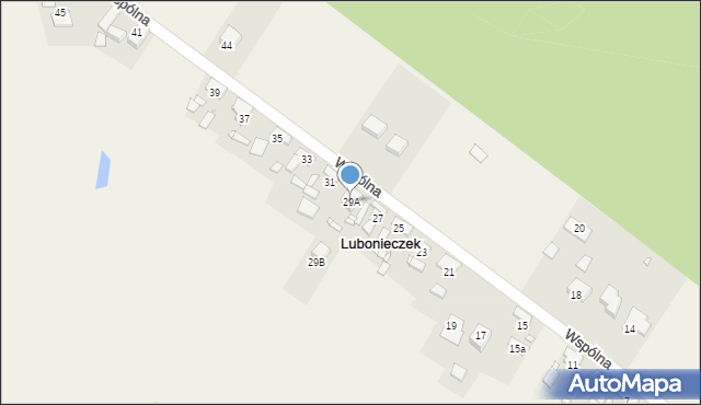Lubonieczek, Wspólna, 29A, mapa Lubonieczek