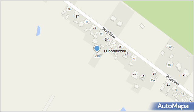 Lubonieczek, Wspólna, 29B, mapa Lubonieczek