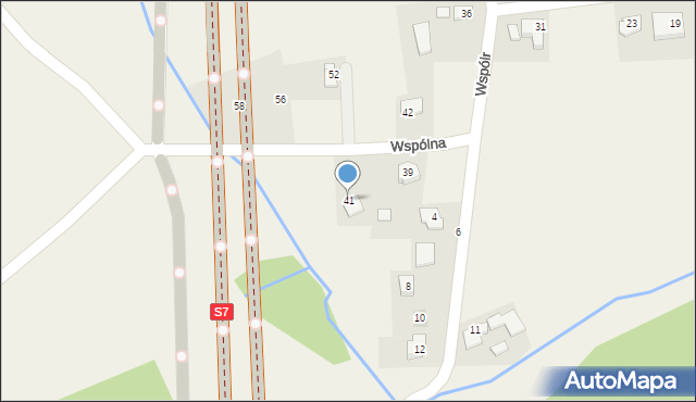 Łuczyce, Wspólna, 41, mapa Łuczyce