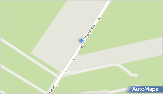 Łuków, Wschodnia, 48, mapa Łuków