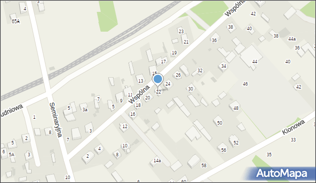 Nowe Opole, Wspólna, 22, mapa Nowe Opole