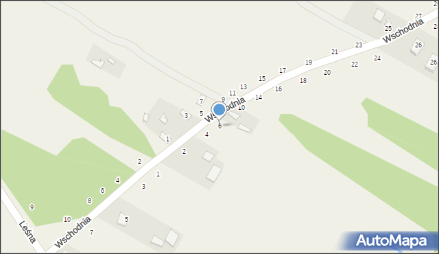 Nowe Wągrodno, Wschodnia, 6, mapa Nowe Wągrodno