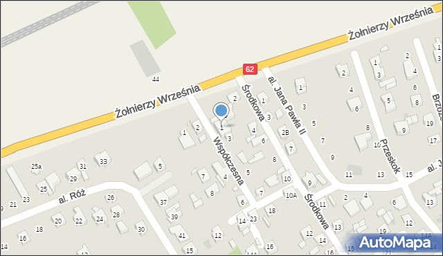 Nowy Dwór Mazowiecki, Współczesna, 1, mapa Nowy Dwór Mazowiecki