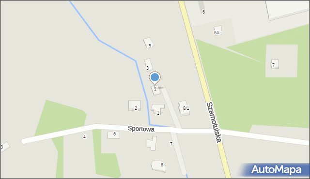 Obrzycko, Wspólna, 1, mapa Obrzycko