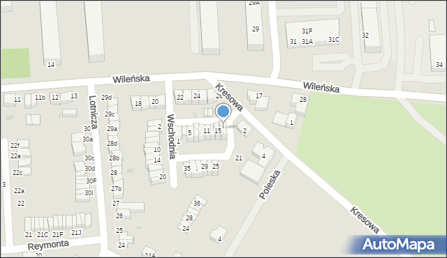 Oleśnica, Wschodnia, 17, mapa Oleśnica