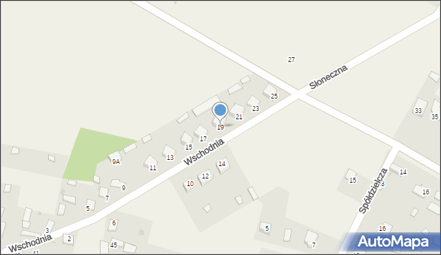 Oleszno, Wschodnia, 19, mapa Oleszno