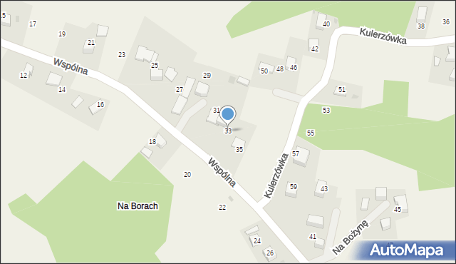 Olszowice, Wspólna, 33, mapa Olszowice