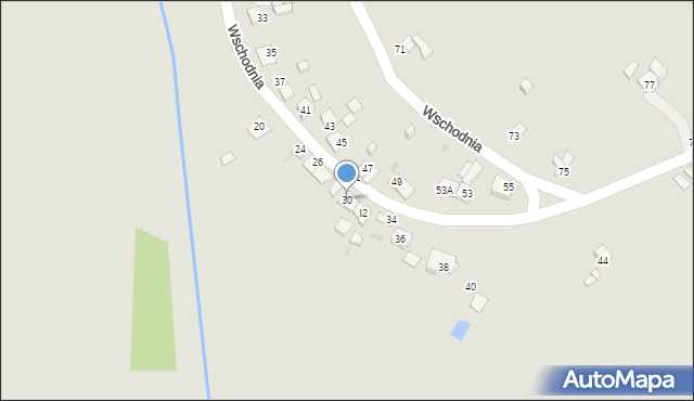 Ostrowiec Świętokrzyski, Wschodnia, 30, mapa Ostrowiec Świętokrzyski