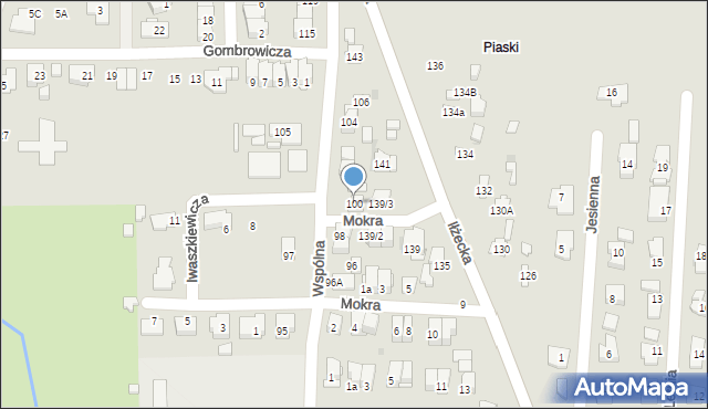 Ostrowiec Świętokrzyski, Wspólna, 100, mapa Ostrowiec Świętokrzyski