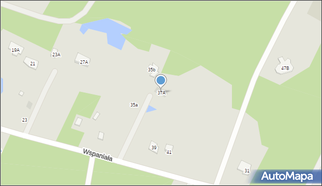 Otwock, Wspaniała, 37A, mapa Otwock