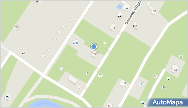 Otwock, Wspaniała, 40D, mapa Otwock