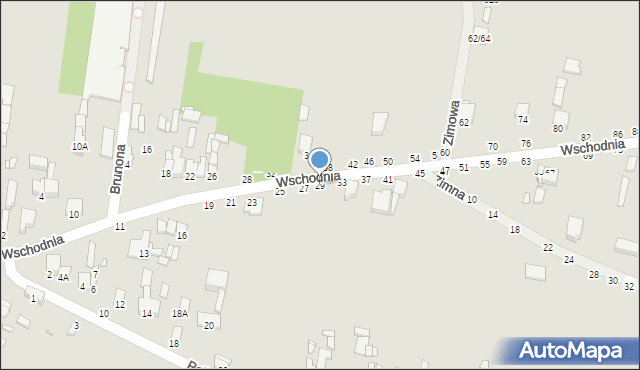 Piotrków Trybunalski, Wschodnia, 29, mapa Piotrków Trybunalski
