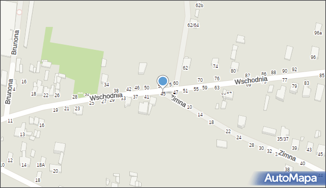 Piotrków Trybunalski, Wschodnia, 45, mapa Piotrków Trybunalski